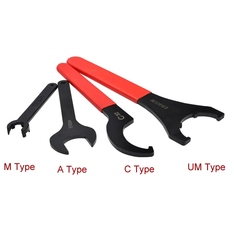 

1pc ER Collet UM Type Wrench ER16/ER20/ER25/ER32 ER Spanner for ER Nut Collet Chuck Holder CNC Milling Tool Lathe Tools