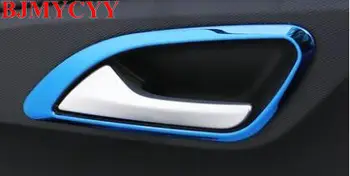 

BJMYCYY 4PCS/SET In car door handle of stainless steel decorative box for Hyundai ix35 2018