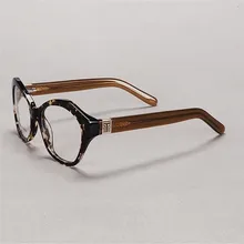 Женские ретро модные очки из ацетата с полной оправой, очки с прозрачными линзами, Брендовые очки для близорукости, очки для женщин