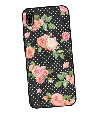 

P170 Polka Dots Black Silicone Case Cover For Huawei Honor 8C 8X 9 10 20i V10 V20 Note10 Max Lite Magic2