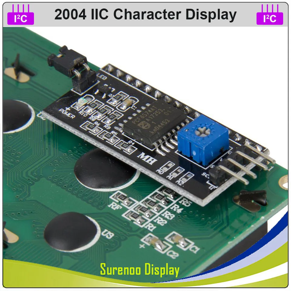 Последовательный IIC I2C TWI 2004 204 20*4 ЖК модуль с английскими и японскими символами