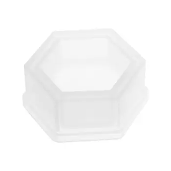 

Hexagon Flower Pot DIY Silicone Molds Garden Planter Cement Concrete Vase Soap Moulds