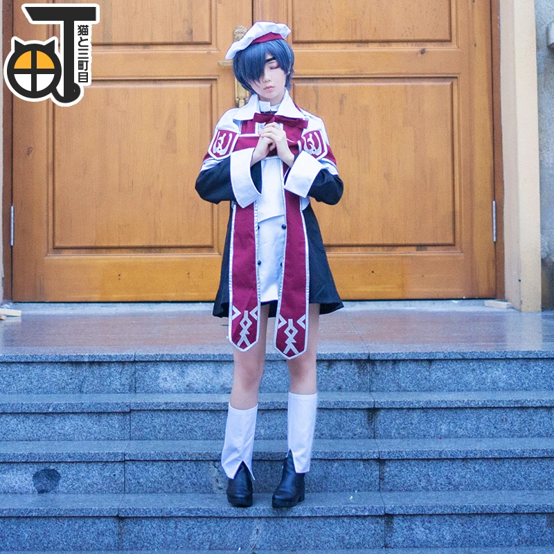 Аниме Черный дворецкий Ciel Phantomhive платье для хора карнавальный костюм костюмы на Хэллоуин для женщин/мужчин H