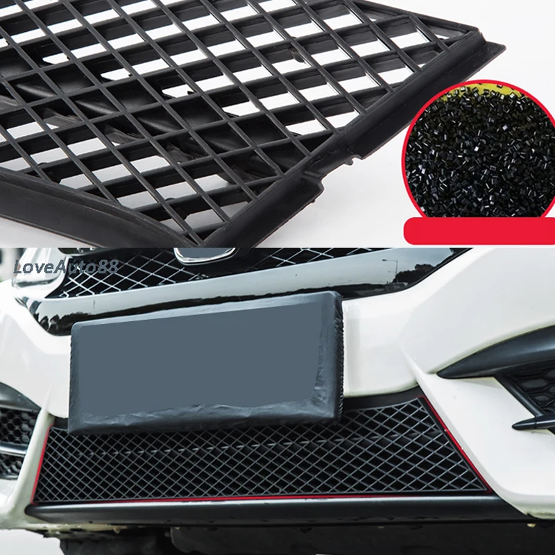 For Honda Civic 10th 2016 2017 2018 2019 2020 Car Insect Screening Mesh Front Grille Insert Net Accessories Car Stylings