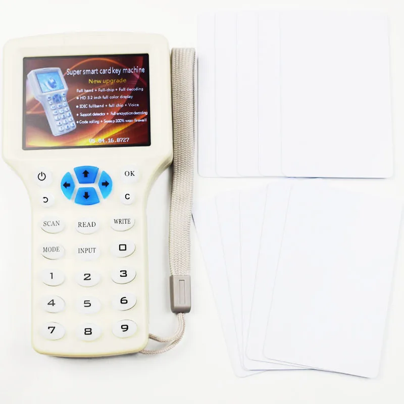 Суперручной сканер Rfid NFC считывающее устройство записывающее 9 частот + 5 сменных
