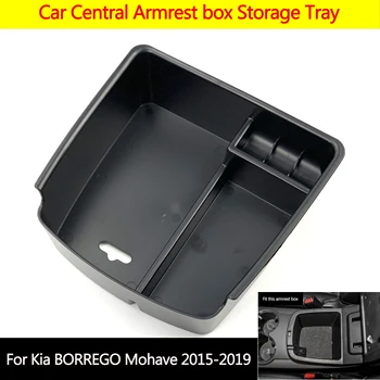 

Car Styling Accessories Central Armrest box Storage Tray Glove Box Pallet Case For Kia BORREGO Mohave 2015-2019