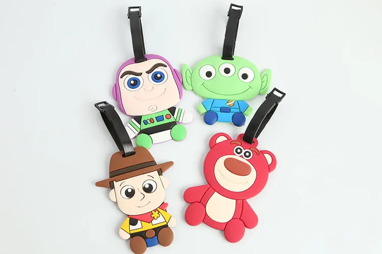 Действие История Игрушек 4 багажные бирки FORKY Bunny Ducky Aliens Lotso модель, подарок для детей ПВХ сумка бирка Декор История Игрушек 4 Базз Лайтер