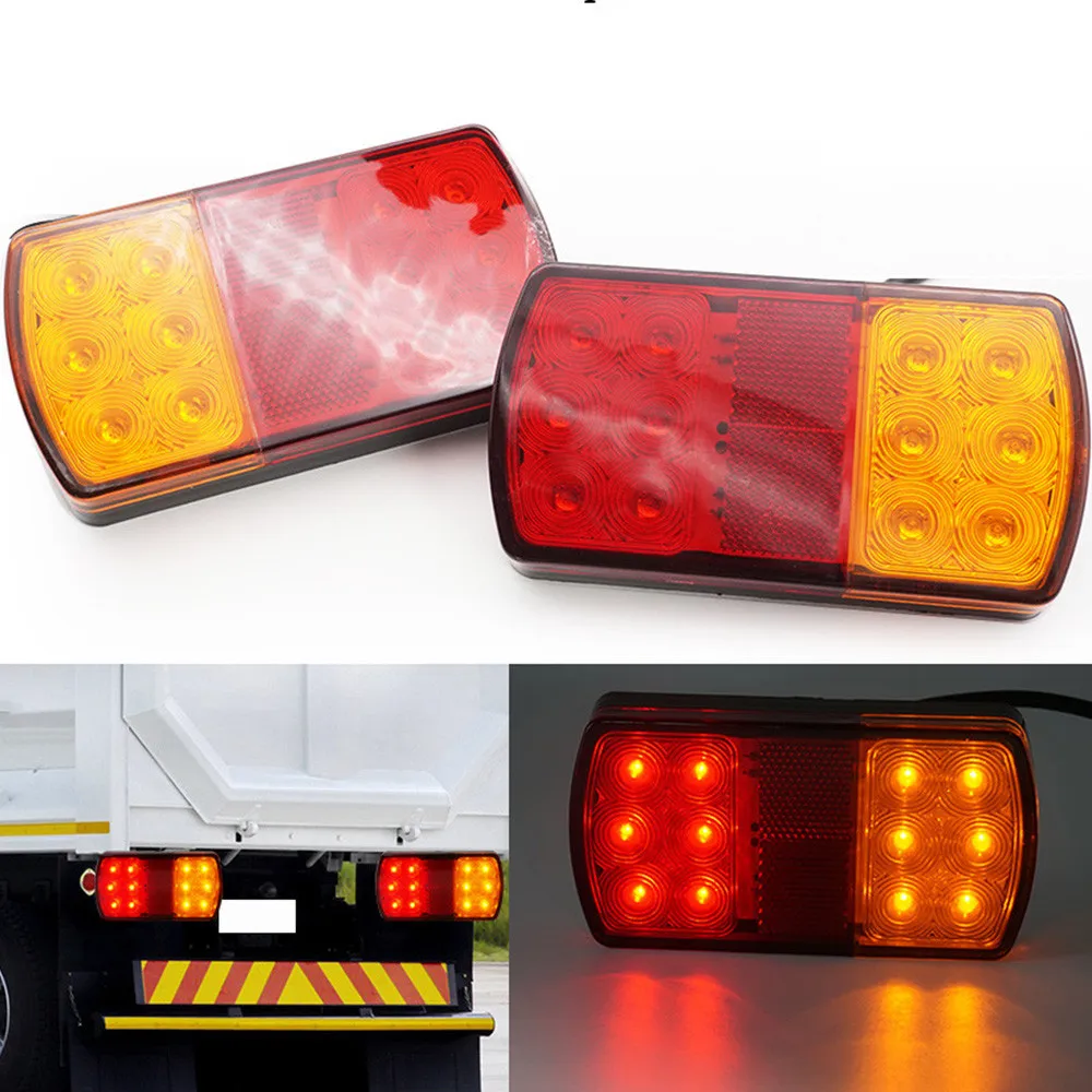24LED 12/24V грузовик Задние огни стоп задних фонарей указателей повтора и индикатор