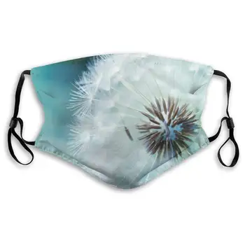

Dandelion Fly Printed Dust Mouth Mask With Replaceable Filter, Reusable Breathable Mask For Women And Men