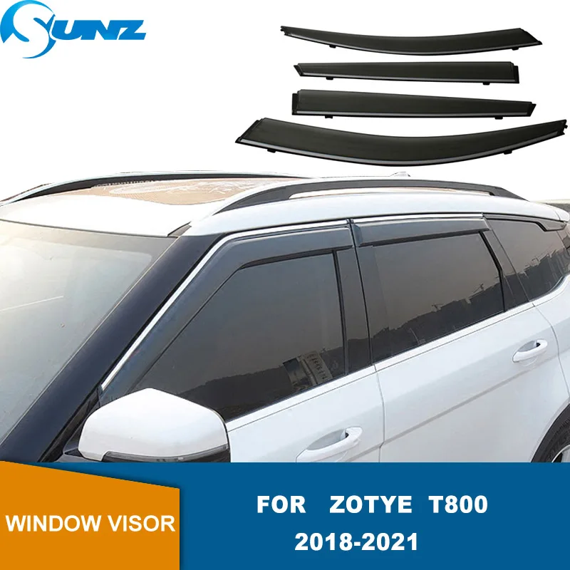 Plastic Exterior Visor Vent Shades Window Guards For Zotye T800 2018 2019 2020 2021 Sun Rain Accesorios SUNZ | Автомобили и