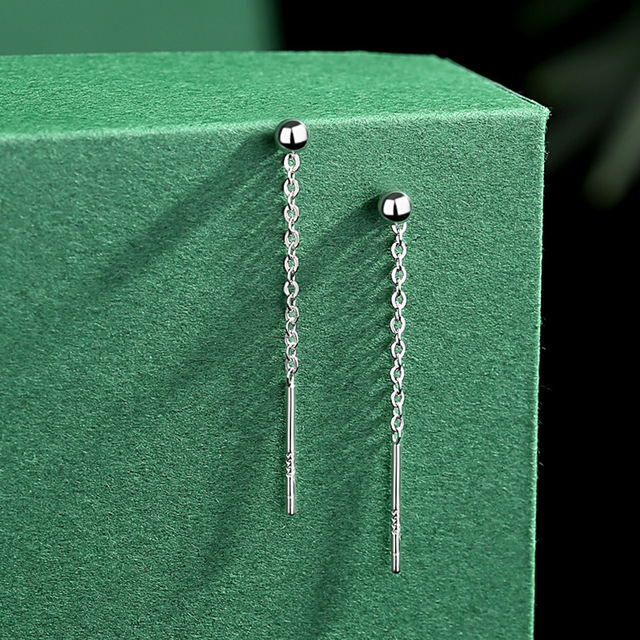 Minimalist Chain Long Tassel Drop Earring For Women Statement Dangle Earrings Personality Ear Line Jewelry Gift