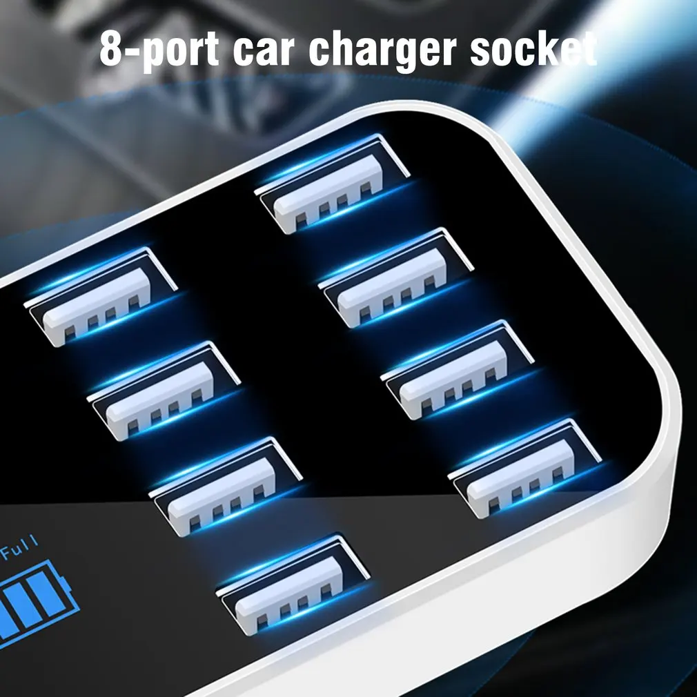 A9S мульти быстрое зарядное устройство USB зарядка несколько 8 USB телефон зарядная станция Универсальный usb-хаб зарядное устройство светодиодный дисплей