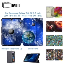 MTT чехол из искусственной кожи для samsung Galaxy Tab S2, 9,7 дюймов, трехслойный флип-чехол с подставкой, умный чехол для планшета, SM-T810, T813, T815, T819
