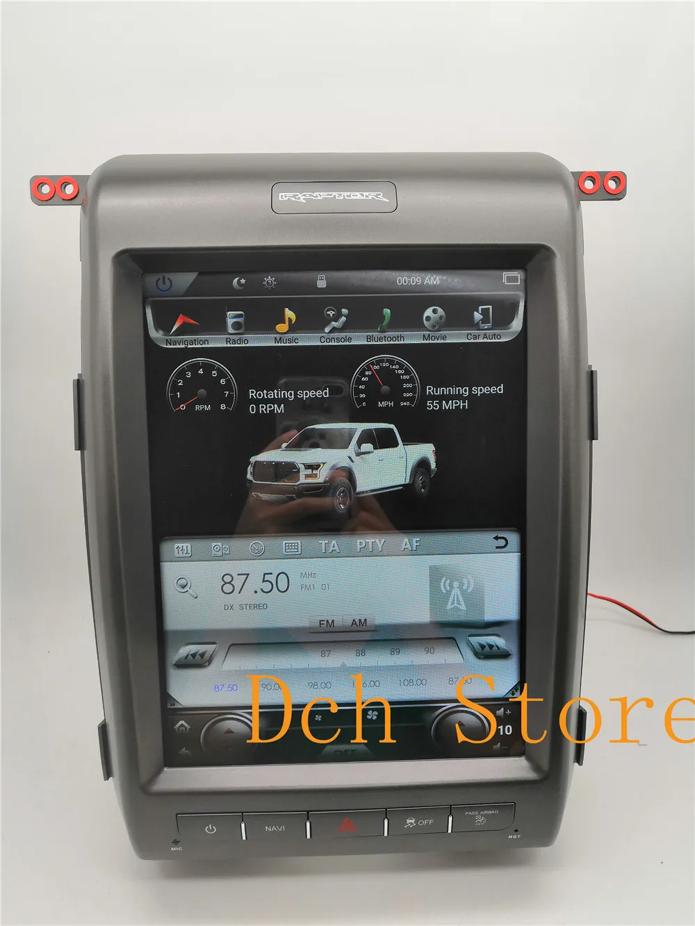 12 1 ''вертикальный tesla стиль Android 9 0 автомобильный dvd плеер GPS навигация радио для