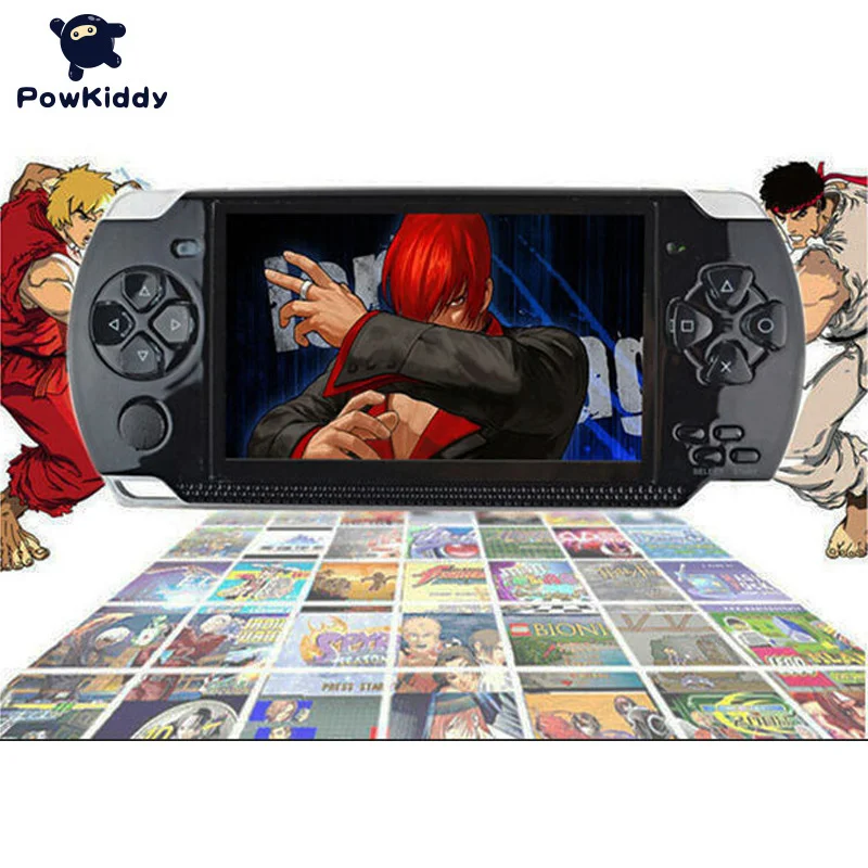 Новинка! Новейшая ультратонкая 4,0 дюймовая HD игровая консоль powkiddy