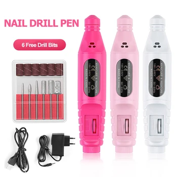 

1Set Professional Electric Nail Drill Machine Kit Manicure Machine Nail Art Pen Pedicure Nail File Nail Art Tools Kit