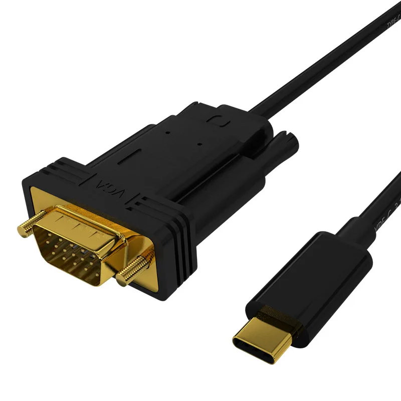 Кабель type C-Vga 1080P 60Hz для Apple, Macbook Chromebook Pixel Dell Xps 13 Usb-C-Vga кабель адаптер