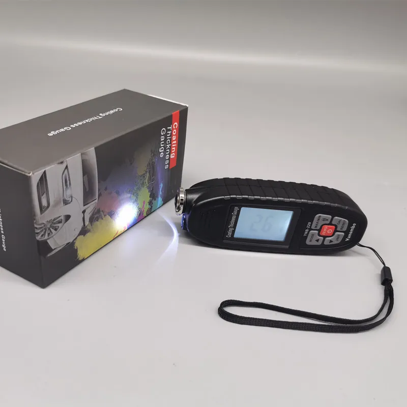 LCD Light Car Paint Tester Thickness Meter Coating Car Thickness Gauge with Backlight English Russian Manual paint coating meter,paint thickness gauge,thickness gauge