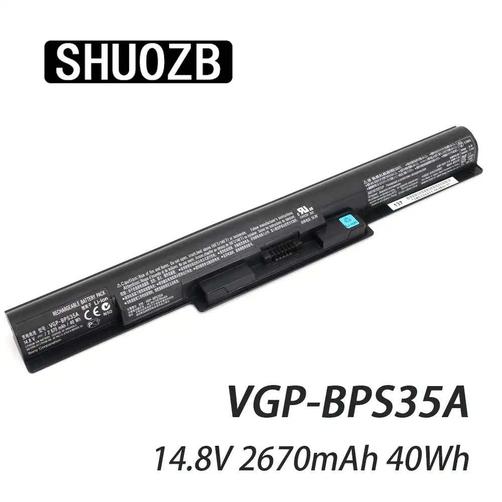 Vgp Bps35a Laptop Battery Vgp Bps35 For Sony Vaio Fit 14e 15e Series Svf142c29m Svf152a29m Svf152a27t 14 8v 2670mah 40wh Shuozb Laptop Batteries Aliexpress