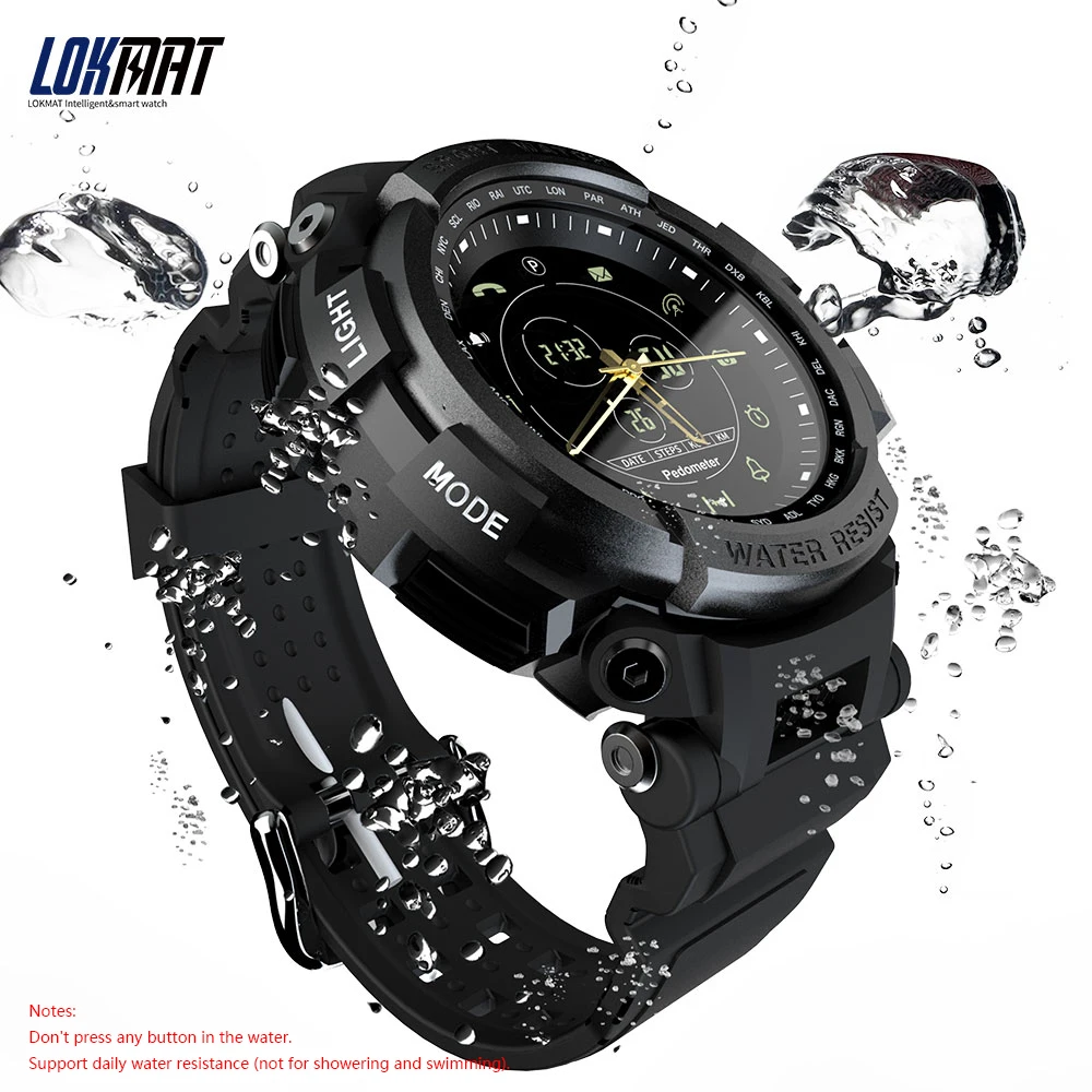 

LOKMAT MK28 Smart Watch 1.14inch Screen Bluetooth 4.0 Life Waterproof Watch Pedometer Calories Alarm Sports Men Smartwatch