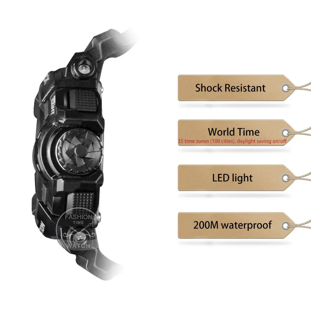 Casio часы мужчины г шок умные цифровые лучший бренд класса люкс комплект кварц 200м