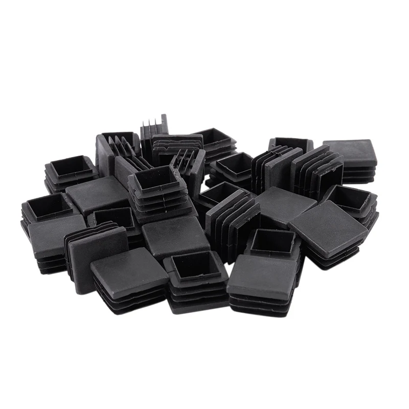 

Plastic Square Blanking End Caps Tubing Tube Inserts