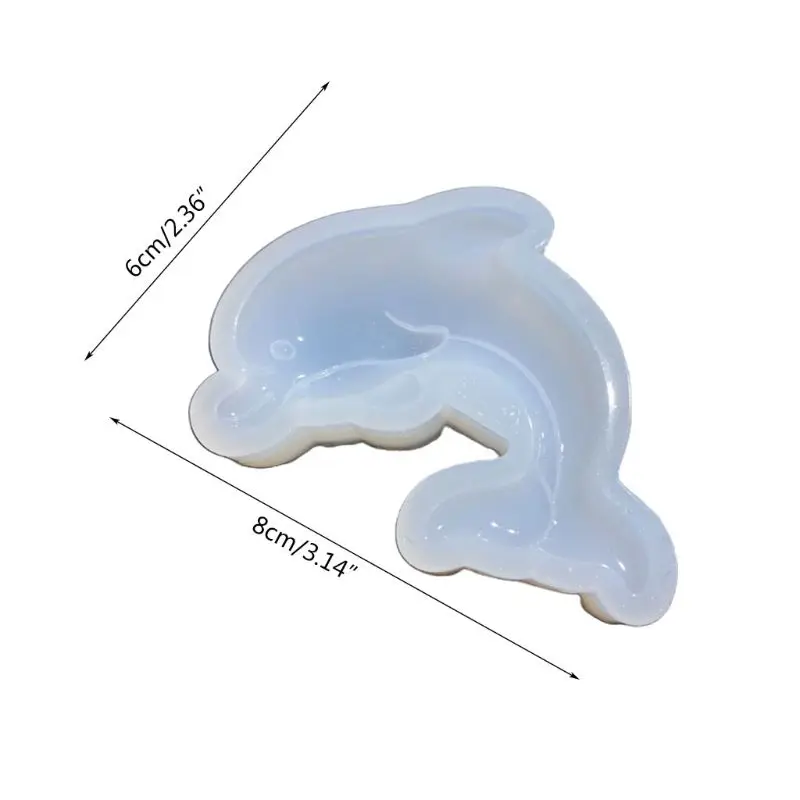 

Crystal Epoxy Resin Mold Dolphin Pendant Casting Silicone Mould DIY Crafts Tool U4LF