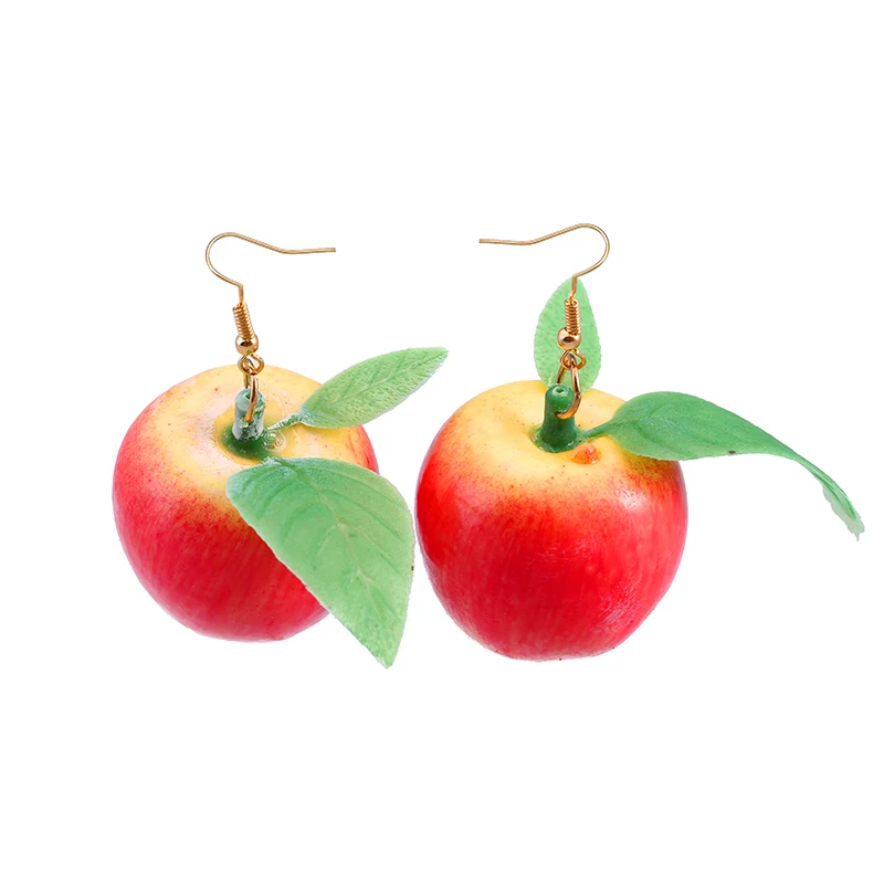 KHARISMA летние красные фрукты яблоко клубника для апельсинов гранатов длинные висячие серьги Модные ювелирные изделия женские милые романтичные серьги