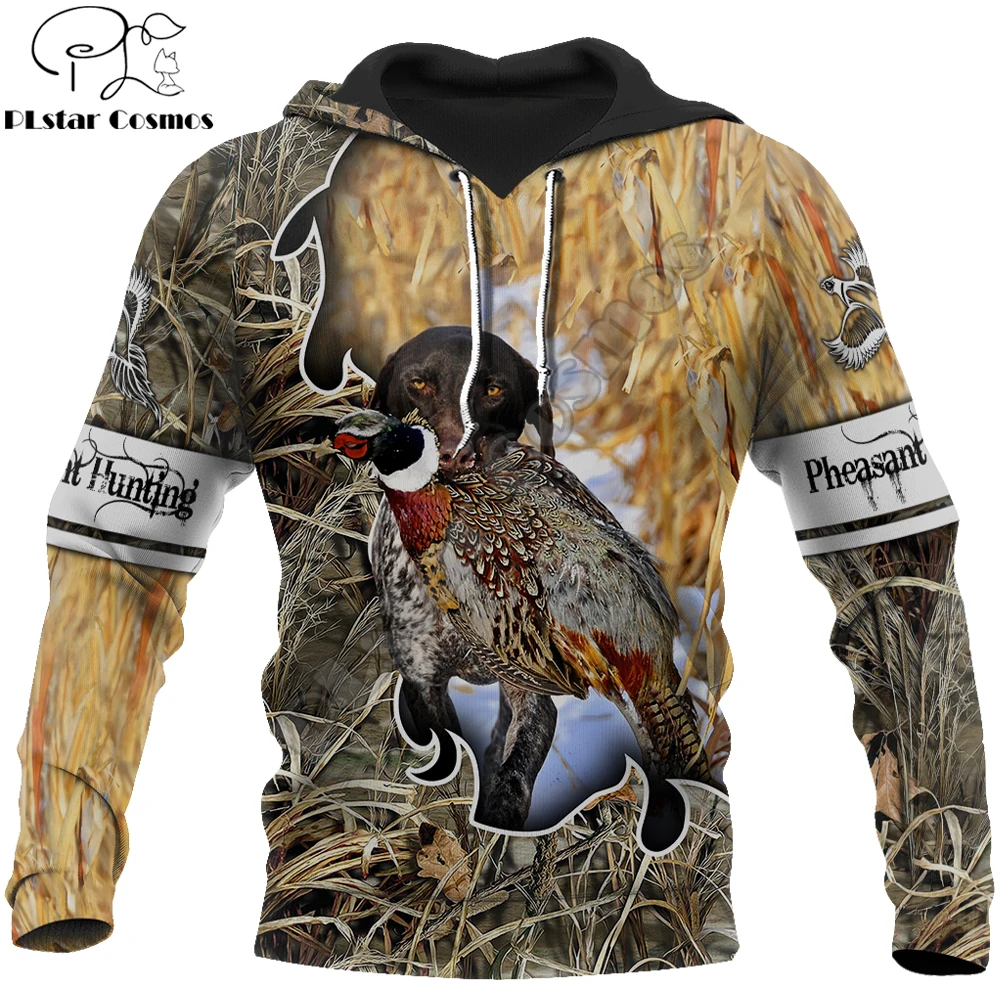 

Pheasant hunting 3D All Over Printed Mens autumn Hoodie Harajuku Unisex Casual Pullover Streetwear Jacket Tracksuits DK184