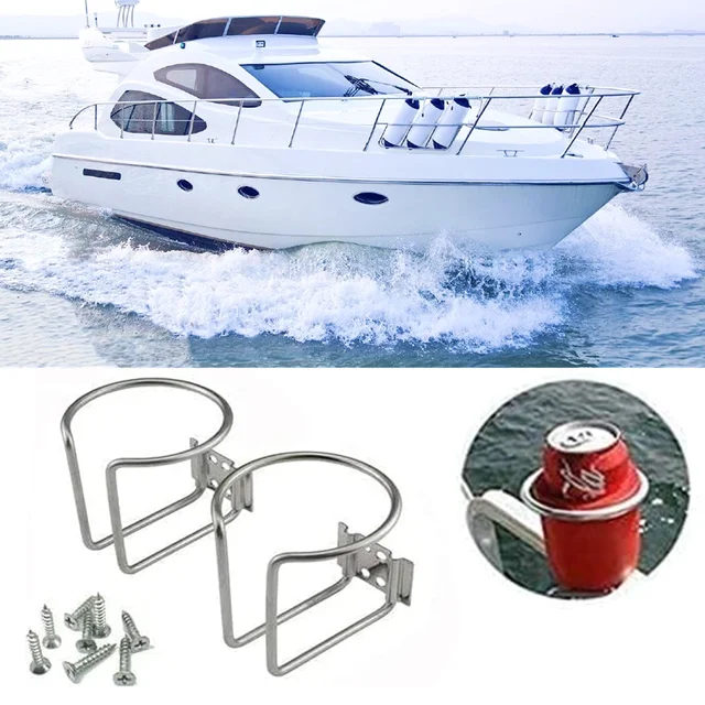 2Pcs Stainless Steel Boat Ring Cup Drink Holder Universal Drinks Holders  For Marine Yacht Truck RV Car Trailer Hardware - AliExpress