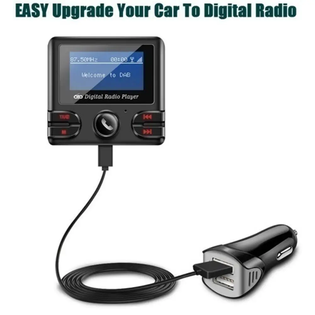 Universal Auto Car 3.5mm AUX DAB DAB+ Receiver Radio FM Transmitter