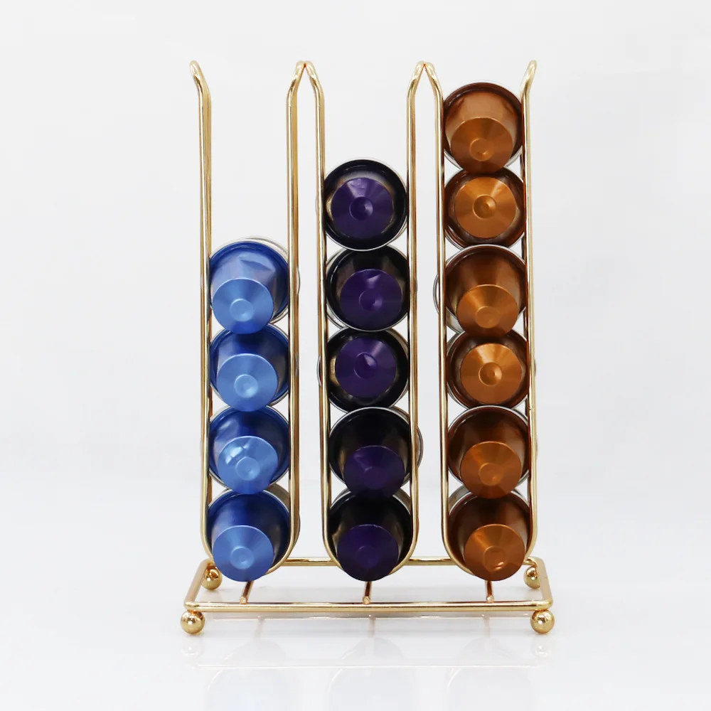36 Coffee Gold Capsules Pods Holder Nespresso Pod capsulas nespresso Tower Stand | Дом и сад