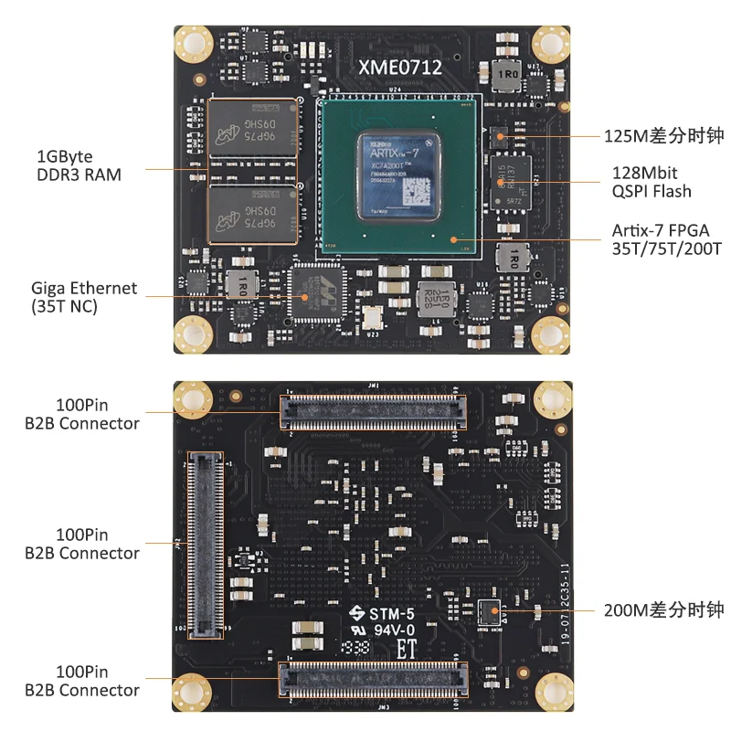 Xilinx FPGA Development Board ARTIX7 A7 Core XC7A 200T 100T 35T PCIe|Органайзеры для кабеля| |