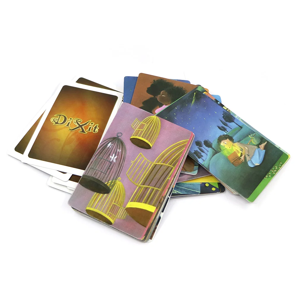 Dixit карточная игра Dixit expansion quest деревянные кролики 84 карты для семейных вечерние настольные игры Детские игрушки обучающая настольная игра