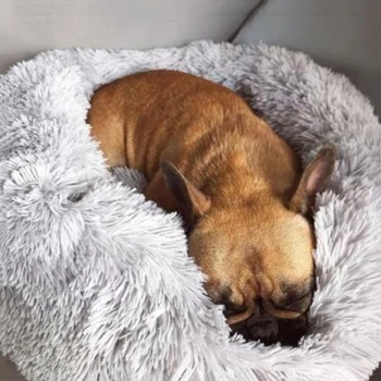 

Super Soft Dog Bed Washable long plush Dog Kennel Deep Sleep Dog House Velvet Mats Sofa For Dog Chihuahua Dog Basket Pet Bed