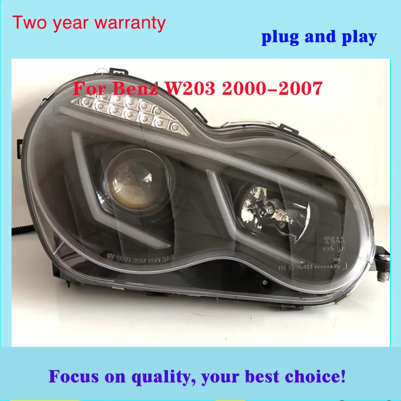 Автомобильный Стайлинг для Benz 2000 2007 год W203 C63 C200 C230 C280 C300 светодиодный Ангельские