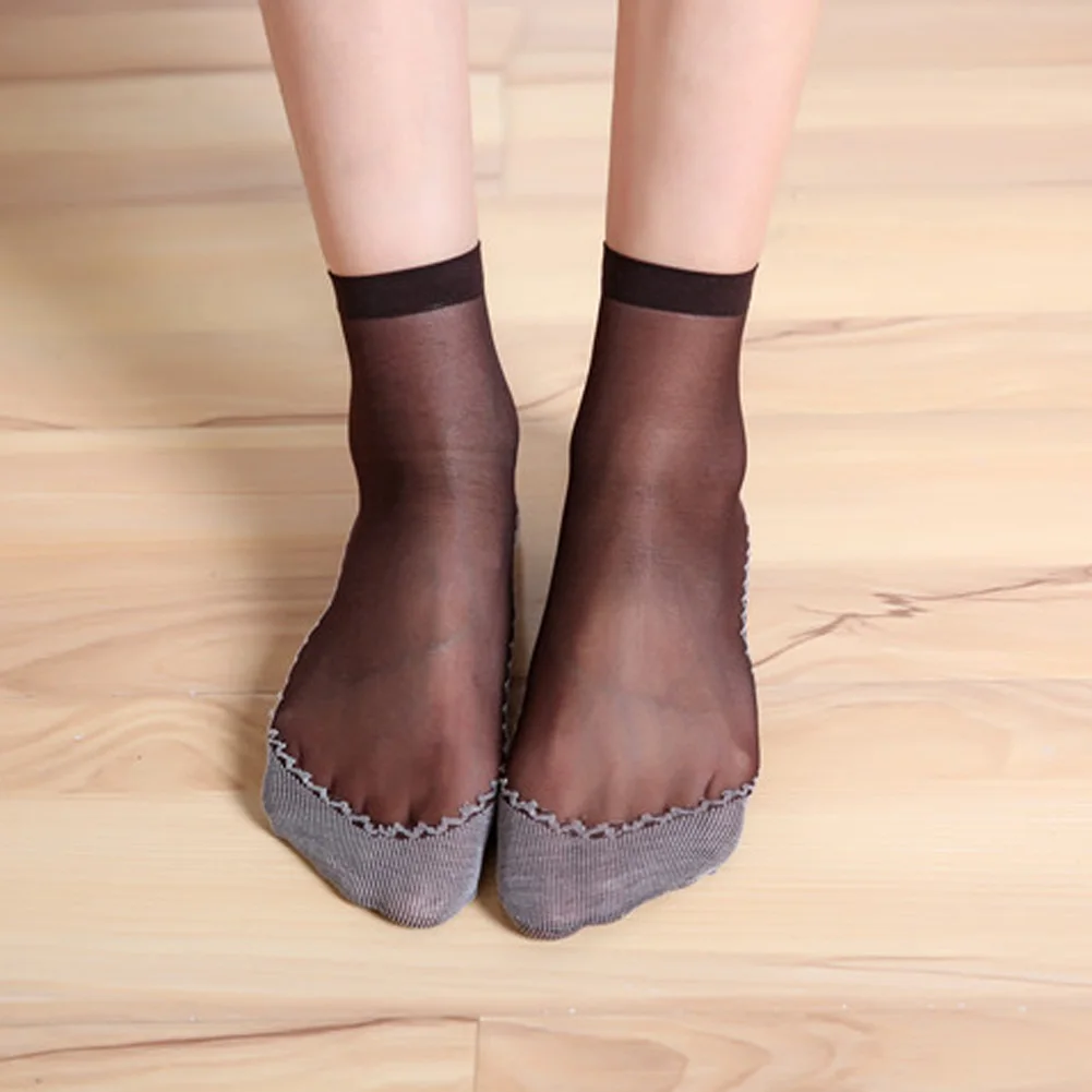 

1 pair Quality Velvet Thick Cotton Bottom Short Sock 7 Color Non-slip Feet Massage Comfortable Breathable Socks for Women