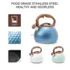 3L Stainless Steel Whistling Tea Kettle Stovetops Enamel Food Grade Tea Pot With Heat-Proof Handle For Gas Induction Cookers 2