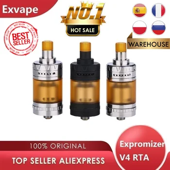 

Original Exvape Expromizer V4 MTL RTA Tank w/ Easy Single Coil Building & 23mm Diameter Vape Vaporizer vs Zeus X/ Zenith / Vinci