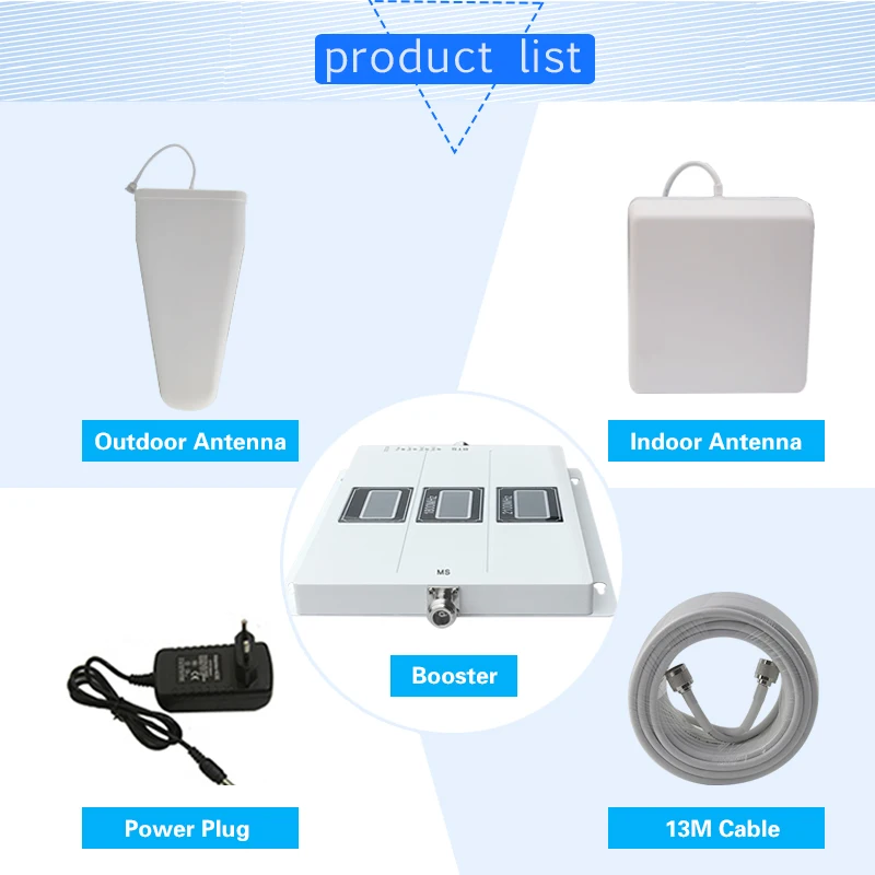 2020 AGC 75dB GSM 2G 3G 4G Cellular Amplifier 4G