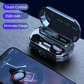 

Fast Charging Bluetooth Earbuds Sport Waterproof Stereo Wireless Earphone HiFi Headphones IPX7 Waterproof Touch Control Sport