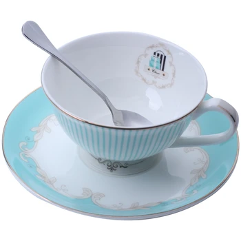 

British Style Classic Coffee Cup Set Luxury Gift Ceramic Tea Cups And Mugs