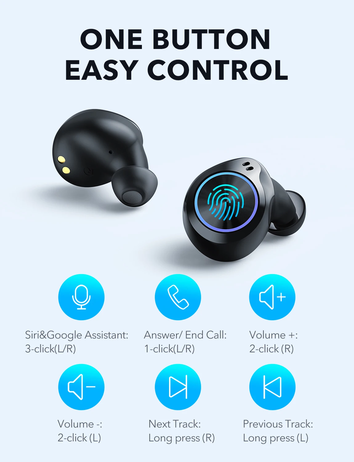 Mifa x6 tws wireless bluetooth earbuds true wireless earphones with bluetooth 5.0, sports sweatproof (black)