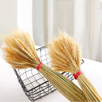 

50pcs/lot Artificial Flowers Wheat Autumn Decoration Pampas Grass Craft flowers Dried Flowers for Wedding Decoration Wheat