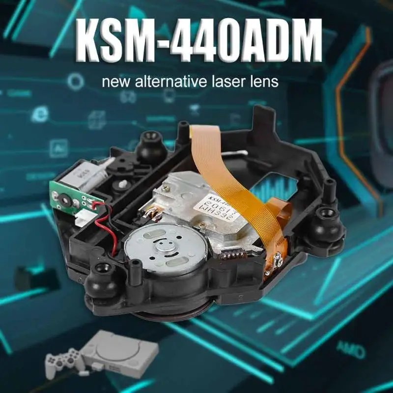 KSM-440BAM/KSM-440ADM/KSM-440AEM линзы лазера, оптический привод в сборе Замена для sony PS1 игровые аксессуары для PS 1 лазерная головка