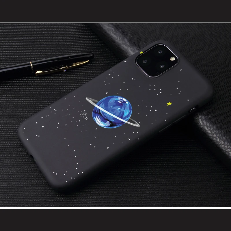 17 Цветной мягкий чехол из ТПУ с изображением Вселенной и Планте для iPhone 7, 6s, 6, 8 Plus, X, матовый чехол для iPhone XR, XS, 11Pro, Max X, Fundas Capa - Цвет: 17
