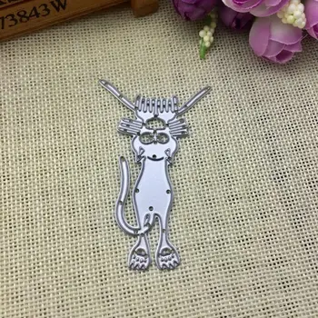 

Jumping Cat Metal Cutting Dies Stencil Scrapbooking DIY Album Stamp Paper Card