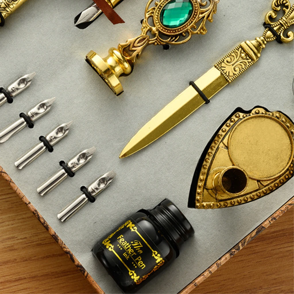 Classic Calligraphy Feather Fountain Pen Set - Sage Design Group - Annette Sage, CEO