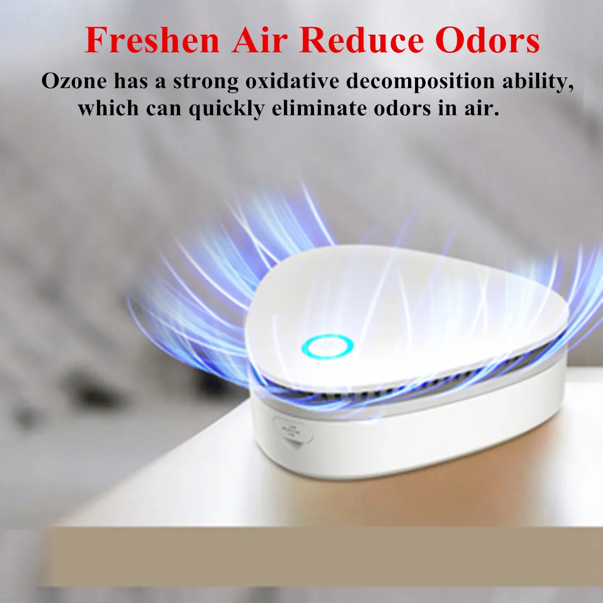 

Mini Household Air Purifier Ozone Generator Deodorizer USB Portable Car Air Purifier Ozone machine wardrobe sterilizer cupboard