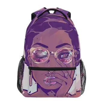 

ALAZA Schoolbag For Afro Girls Black Women 2020 New Female School Bag Travel Backpack Purses Laptop Book Bags for Teenage Girls